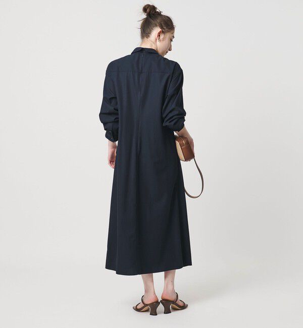 UNITED ARROWS「ドレープ ギャザー ワンピース ‐ウォッシャブル‐」|ワンピース|