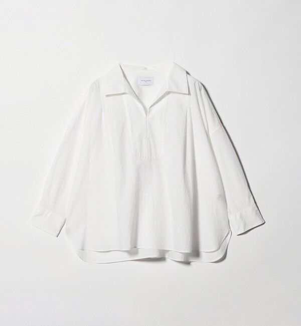 UNITED ARROWS「スキッパー プルオーバー 8分袖 シャツ」|シャツ・ブラウス|