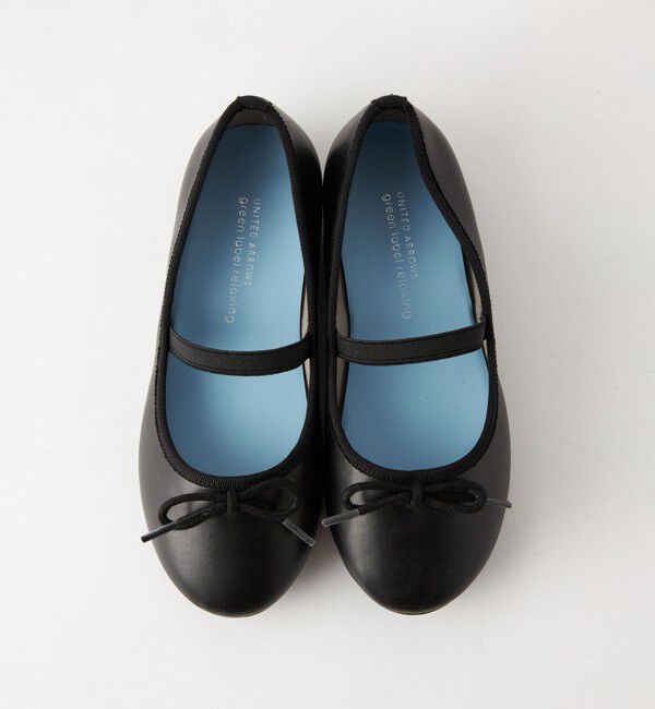 UNITED ARROWS green label relaxing「バレエフラット シューズ / キッズ   17cm-23cm」|バレエシューズ|BLACK