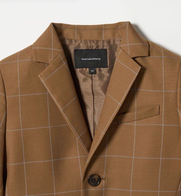 UNITED ARROWS green label relaxing「ウィンドペン チェック ジャケット / キッズ 110cm-130cm」|テーラードジャケット|