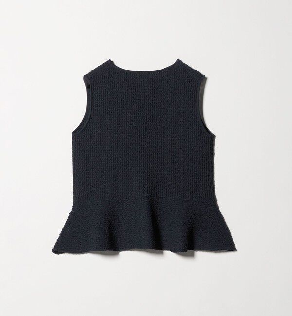 UNITED ARROWS green label relaxing「パイピング ペプラム ニット ジレ」|ベスト・ジレ|