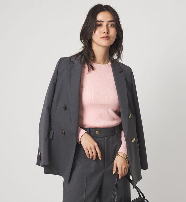 UNITED ARROWS green label relaxing「＜1_OF MINE＞リブ クルーネック プルオーバー ニット ウォッシャブル」|ニット・セーター|