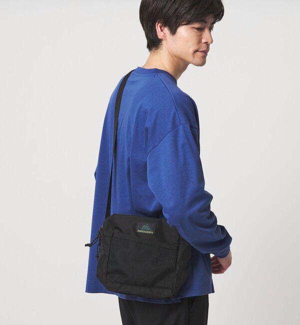 UNITED ARROWS green label relaxing「【別注】＜GREGORY＞GLR スクエア ポーチ ショルダーバッグ」|ショルダー・メッセンジャー|BLACK