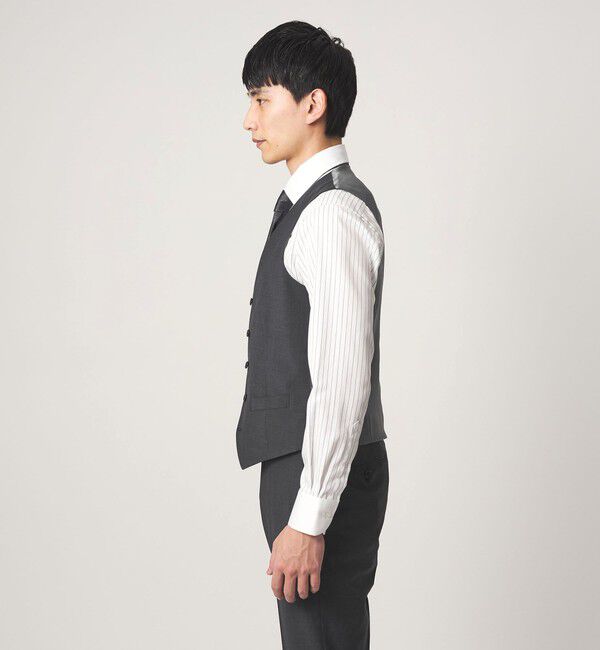 UNITED ARROWS green label relaxing「A+ TWPU トロピカル無地 スリム 5B セットアップ ベスト -ウォッシャブル-」|スーツ|