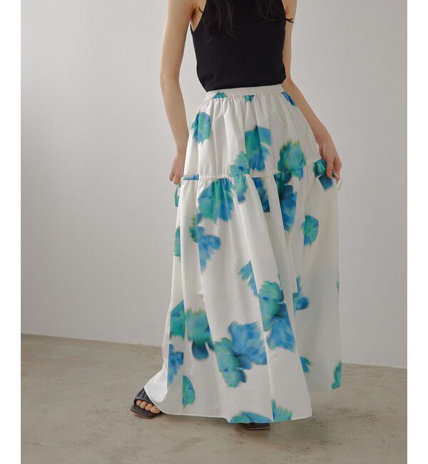 EMMEL REFINES「＜EMMEL REFINES＞EM ビッグフラワー ギャザー フレアスカート」|スカート|