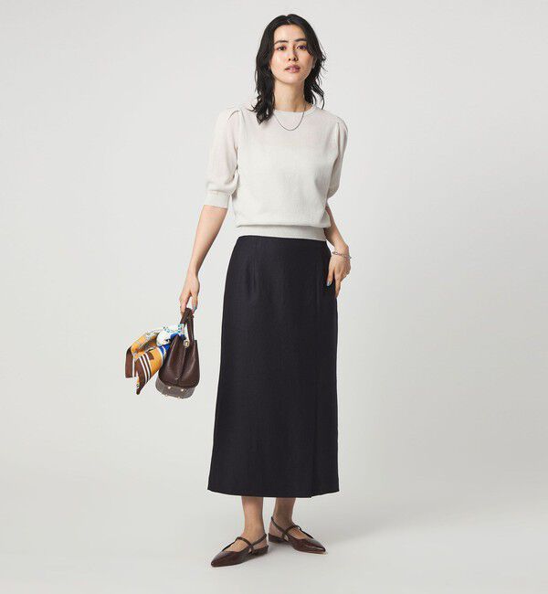 UNITED ARROWS green label relaxing「ハニカム タック スリーブ プルオーバー ニット」|ニット・セーター|