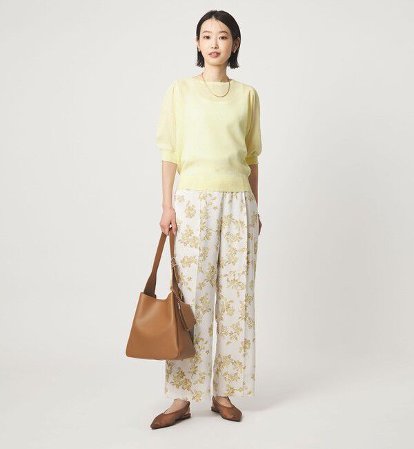 UNITED ARROWS green label relaxing「ハニカム タック スリーブ プルオーバー ニット」|ニット・セーター|