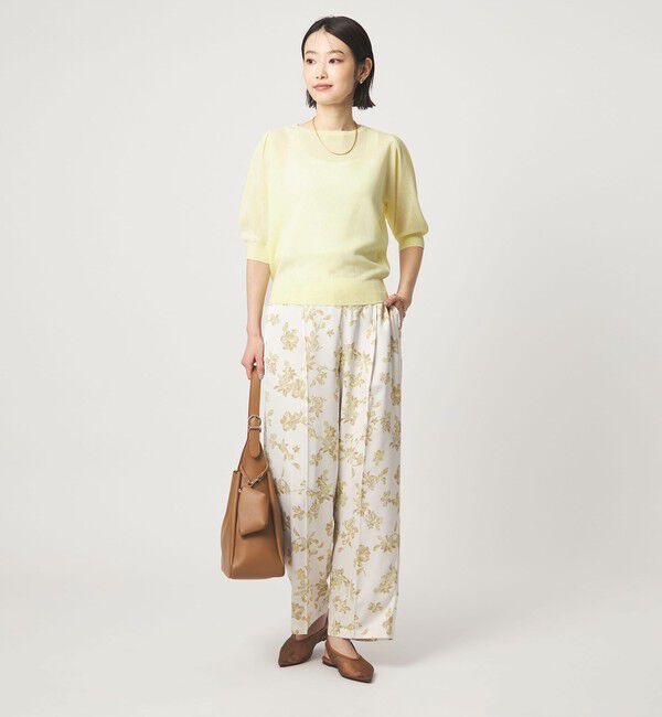 UNITED ARROWS green label relaxing「ハニカム タック スリーブ プルオーバー ニット」|ニット・セーター|