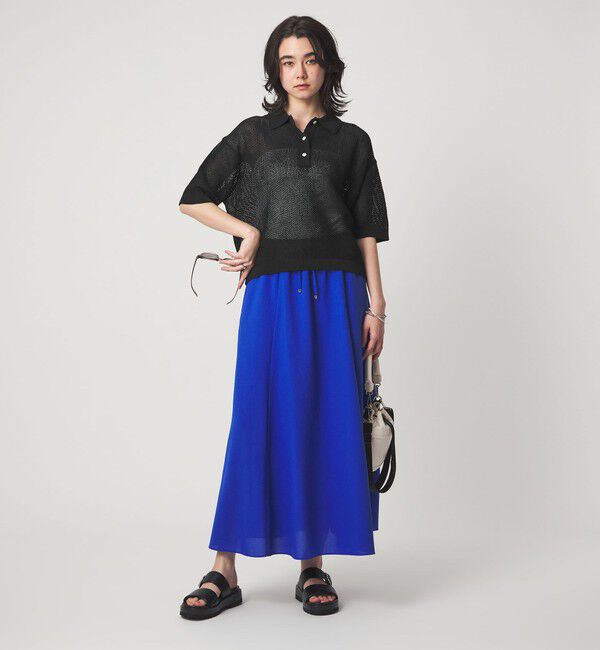 UNITED ARROWS green label relaxing「メッシュ ポロニット ウォッシャブル」|ニット・セーター|