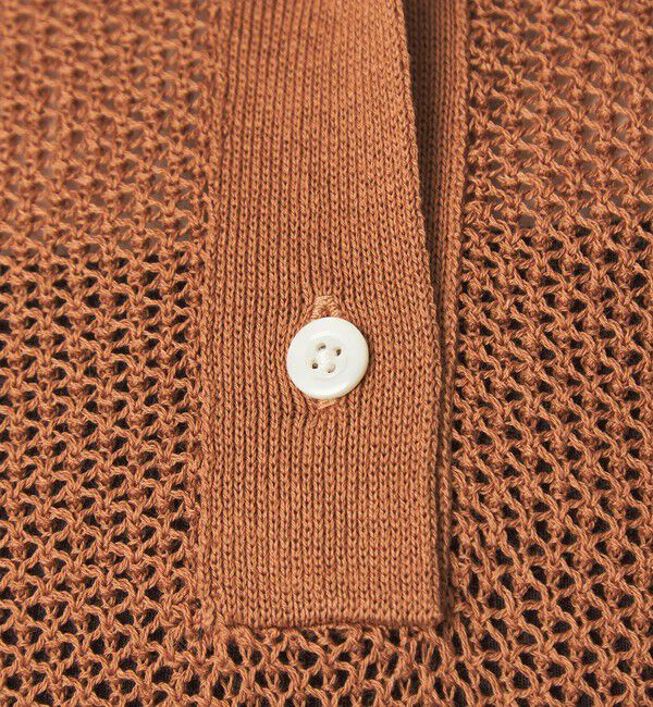 UNITED ARROWS green label relaxing「メッシュ ポロニット ウォッシャブル」|ニット・セーター|