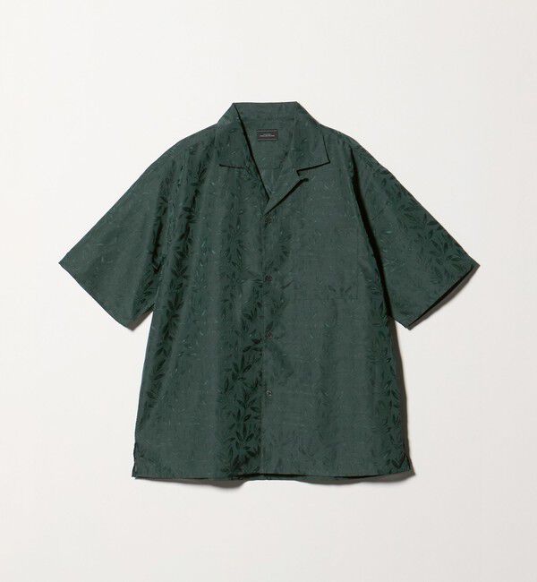 UNITED ARROWS green label relaxing「リネンライク ジャガード オープンカラー 半袖 シャツ」|シャツ・ブラウス|