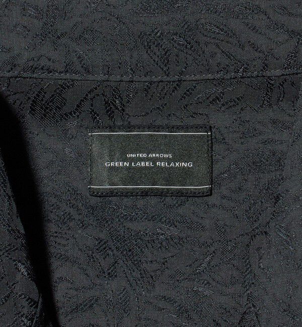UNITED ARROWS green label relaxing「リネンライク ジャガード オープンカラー 半袖 シャツ」|シャツ・ブラウス|