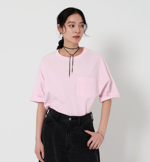 BEAUTY&YOUTH UNITED ARROWS「ドルマンスリーブ ポケット Tシャツ 接触冷感」|Tシャツ・カットソー|PINK