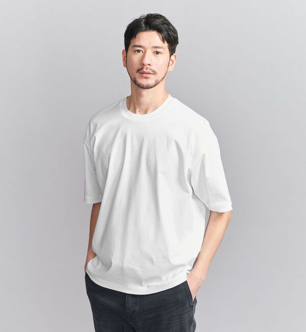 BEAUTY&YOUTH UNITED ARROWS「【WEB限定 WARDROBE SMART】NORITAKE リラックス テーパード Tシャツ」|Tシャツ・カットソー|