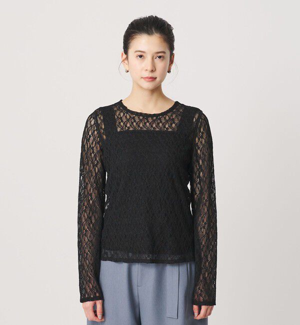 BEAUTY&YOUTH UNITED ARROWS「フラワーレース プルオーバー」|Tシャツ・カットソー|