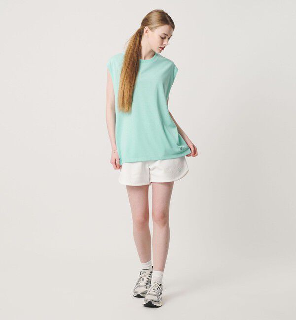 California General Store「＜CGS.＞リサイクル ポリエステル LUCK ノースリーブ Tシャツ 吸水速乾 UV軽減」|タンクトップ|