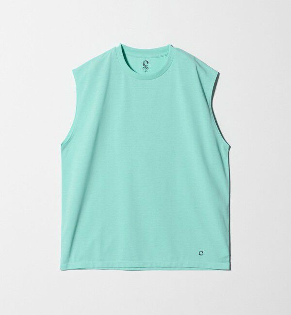 California General Store「＜CGS.＞リサイクル ポリエステル LUCK ノースリーブ Tシャツ 吸水速乾 UV軽減」|タンクトップ|