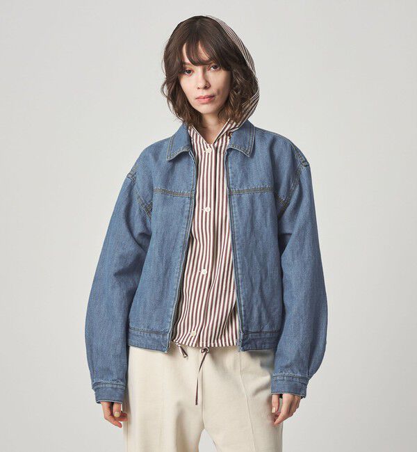 STEVEN ALAN「＜Steven Alan＞ライト デニム ジップ ブルゾン」|デニムジャケット|