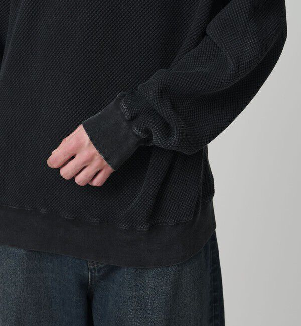 MONKEY TIME「ウォッシュド ワッフル クルーネック」|Tシャツ・カットソー|