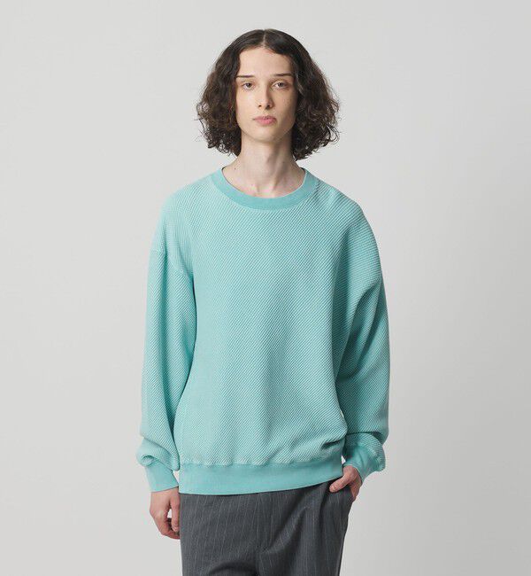 MONKEY TIME「ウォッシュド ワッフル クルーネック」|Tシャツ・カットソー|