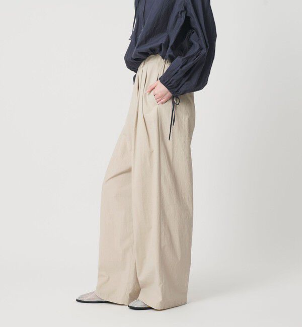 BEAUTY&YOUTH UNITED ARROWS「ナイロンコットン ワイドタックパンツ ウォッシャブル」|その他|