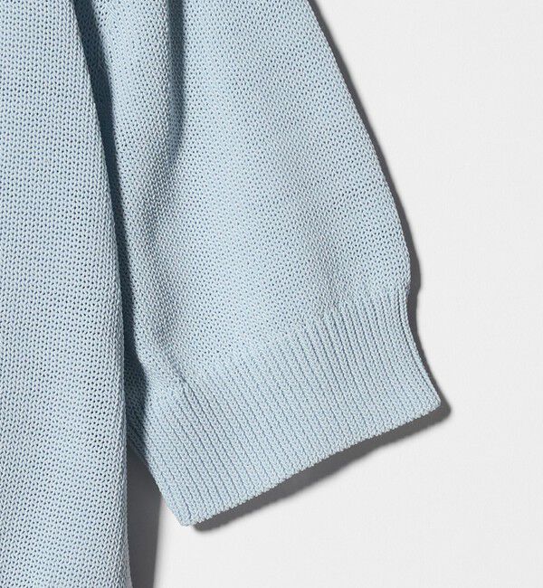 BEAUTY&YOUTH UNITED ARROWS「コイルニット ショートスリーブ プルオーバー ウォッシャブル」|ニット・セーター|
