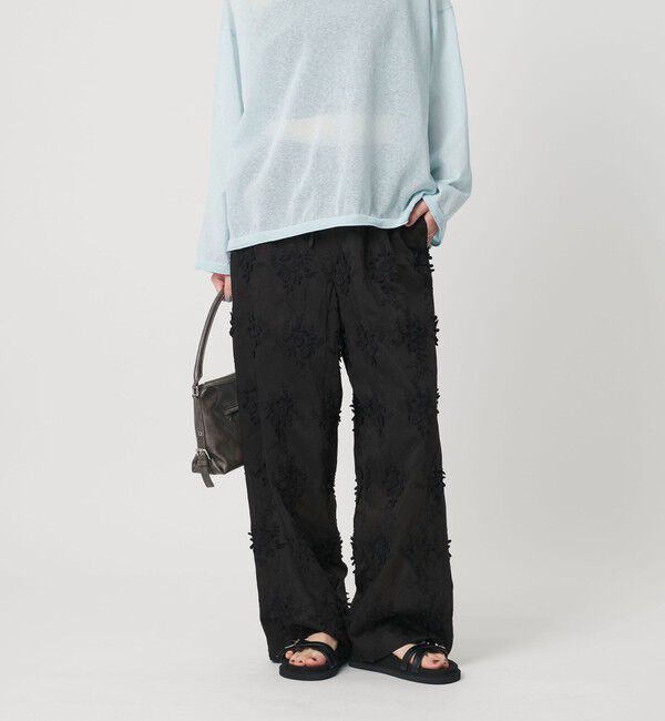 BEAUTY&YOUTH UNITED ARROWS「セルロースナイロン エンブロイダリー イージーパンツ」|その他|