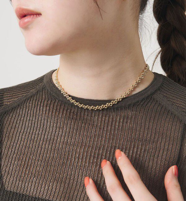 BEAUTY&YOUTH UNITED ARROWS「メタルチェーン チョーカー」|ネックレス|GOLD