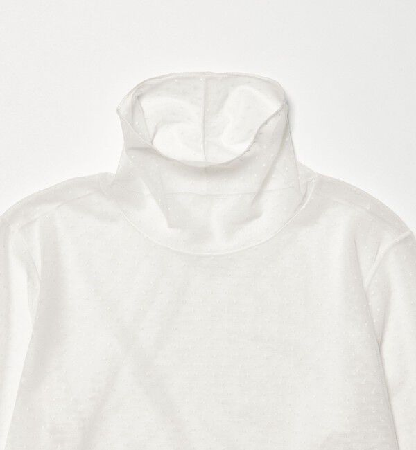 BEAUTY&YOUTH UNITED ARROWS「【WEB限定 Wardrobe DAILY MINIMAL】ドット チュールタートルネックプルオーバー ウォッシャブル」|Tシャツ・カットソー|