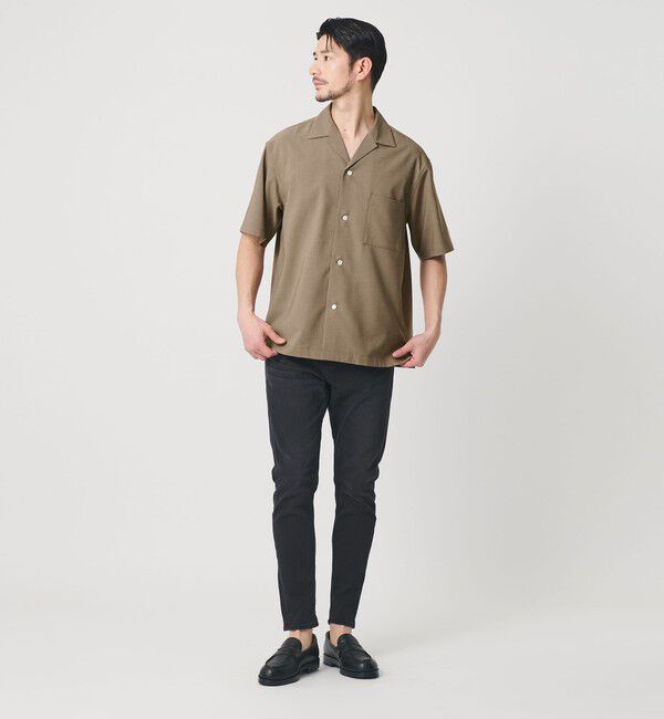 BEAUTY&YOUTH UNITED ARROWS「【WEB限定 WARDROBE SMART】 Reflax オープンカラー シャツ」|シャツ・ブラウス|