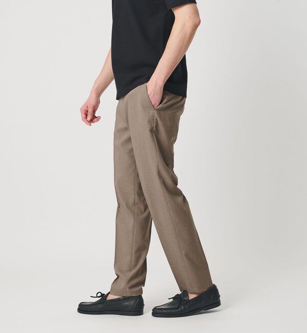 BEAUTY&YOUTH UNITED ARROWS「【WEB限定 WARDROBE SMART】 Reflax ノープリーツ スラックス パンツ」|スラックス|BEIGE
