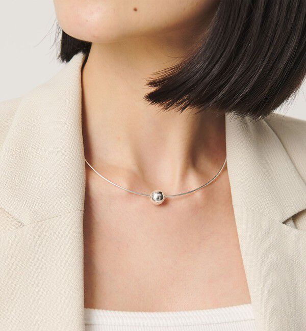 BEAUTY&YOUTH UNITED ARROWS「＜ERICKA NICOLAS BEGAY＞SHINY  ワンボール ネックレス」|ネックレス|SILVER