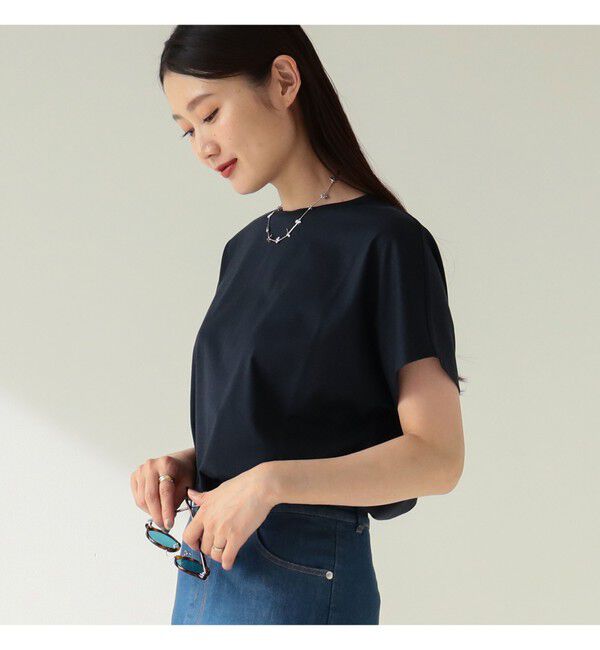 Demi-Luxe BEAMS 「ATON / スビンコットン キャップスリーブ Tシャツ」|Tシャツ・カットソー|