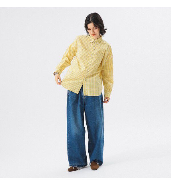 BEAMSBOY「100/2 ギンガムチェック ボタンダウン シャツ ＜定番 / オフィスカジュアル＞」|シャツ・ブラウス|