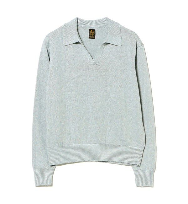 Demi-Luxe BEAMS 「【別注】BATONER / リネン スキッパーネック ニット」|ニット・セーター|