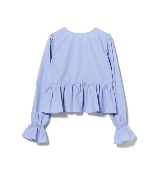 Ray BEAMS 「ギャザー ペプラム Vネック ブラウス」|シャツ・ブラウス|