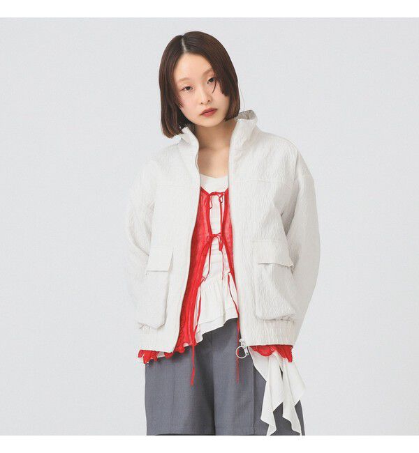 Ray BEAMS 「ジャカード 中綿 スタンド ブルゾン」|ブルゾン・スタジャン|