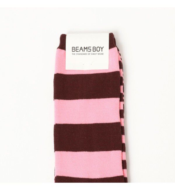 BEAMSBOY「テレコ ボーダー 3/2」|ソックス|