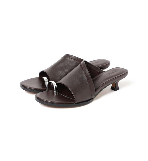 Ray BEAMS 「【別注】LE VERNIS / トゥリング サンダル」|サンダル|DARK.BROWN