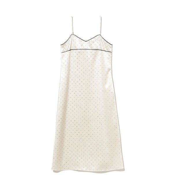 Ray BEAMS 「サテン ドット キャミワンピース」|ワンピース|
