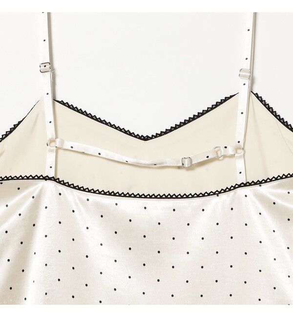 Ray BEAMS 「サテン ドット キャミワンピース」|ワンピース|