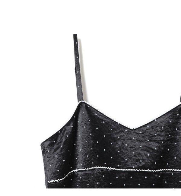 Ray BEAMS 「サテン ドット キャミワンピース」|ワンピース|