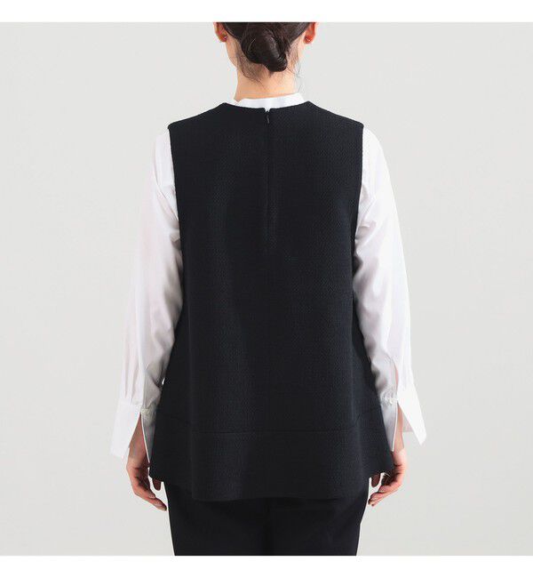 Demi-Luxe BEAMS 「ツイード フレア Vネック ジレ＊」|シャツ・ブラウス|