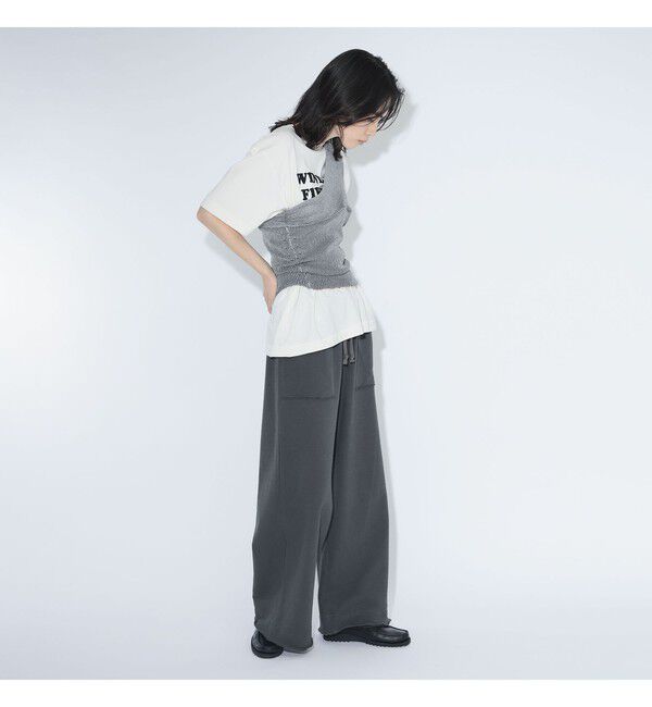 BEAMSBOY「maturely / プレーティング ワンショルダー ベスト」|ベスト・ジレ|