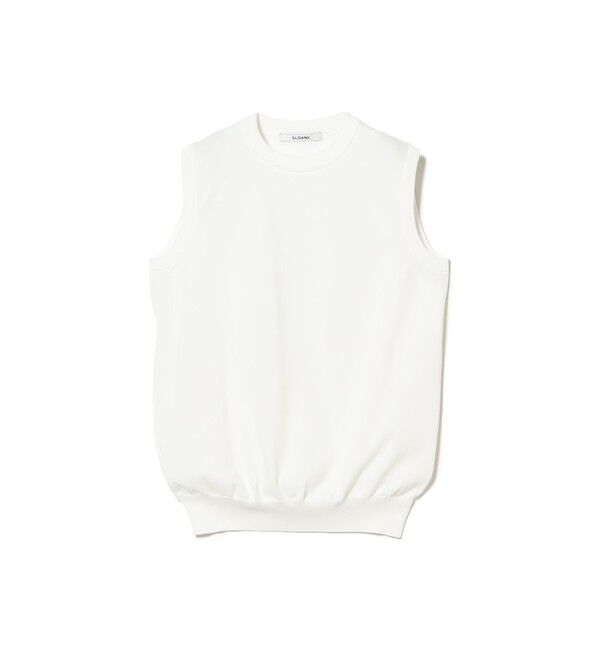 Demi-Luxe BEAMS 「SLOANE / 18ゲージ 天竺 クルーネック ノースリーブ ニット」|ニット・セーター|