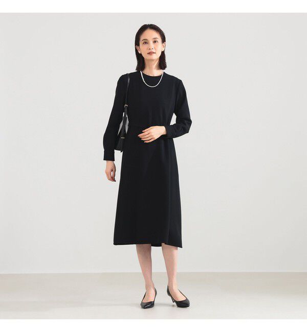 Demi-Luxe BEAMS 「トリアセ ベルテッド ワンピース」|ワンピース|