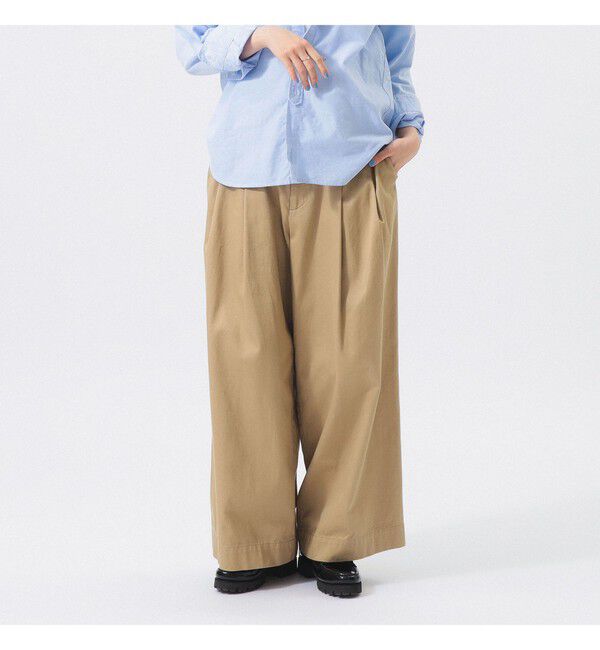 BEAMSBOY「ワイド タック チノ パンツ」|チノ|
