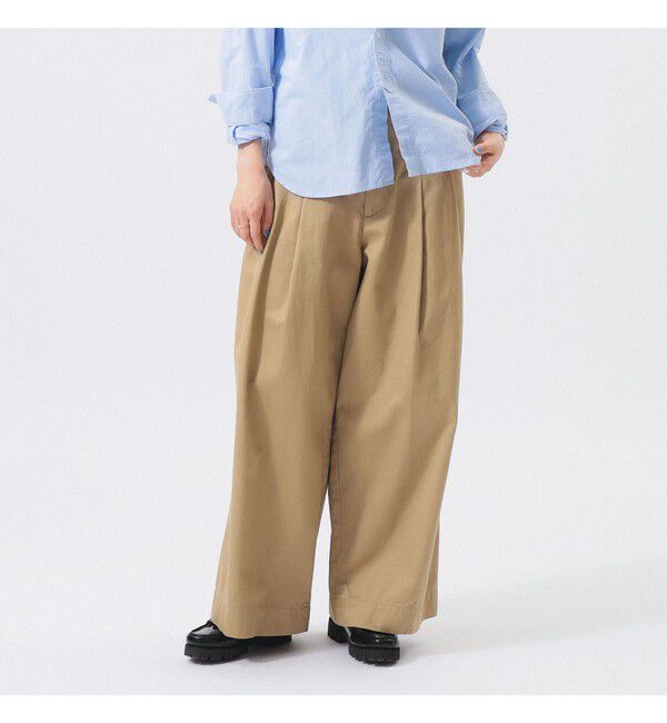BEAMSBOY「ワイド タック チノ パンツ」|チノ|