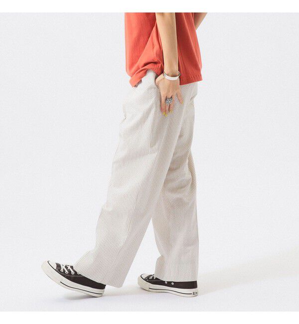 BEAMSBOY「シアサッカー スラックス」|スラックス|