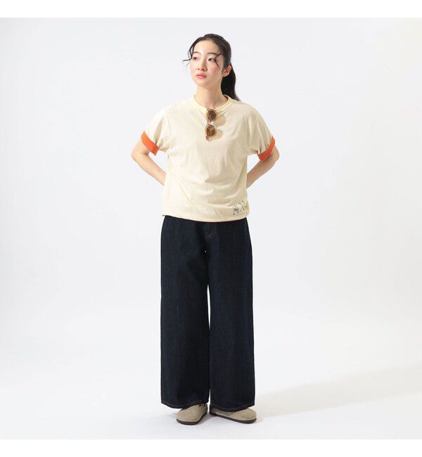 BEAMSBOY「ワイド デニム パンツ」|チノ|